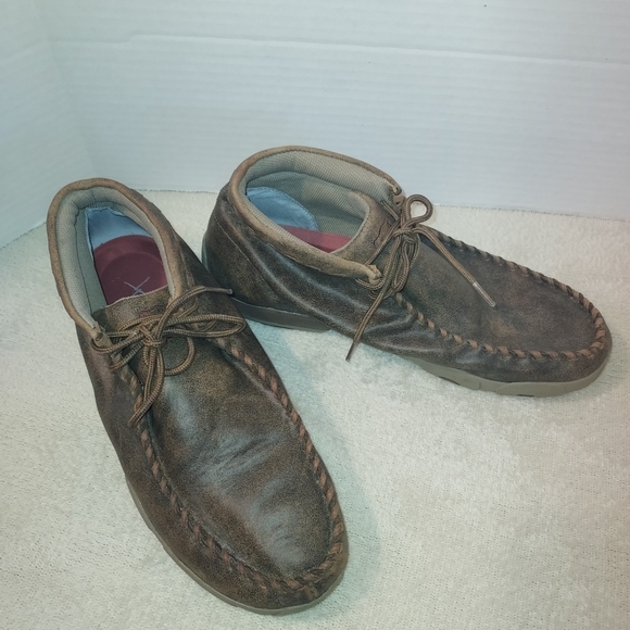 Twisted X Shoes Twisted X Mens Bomber Lace Driving Moccasin Size 2 Poshmark